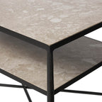 Table de chevet Babylon de Four Hands en métal martelé