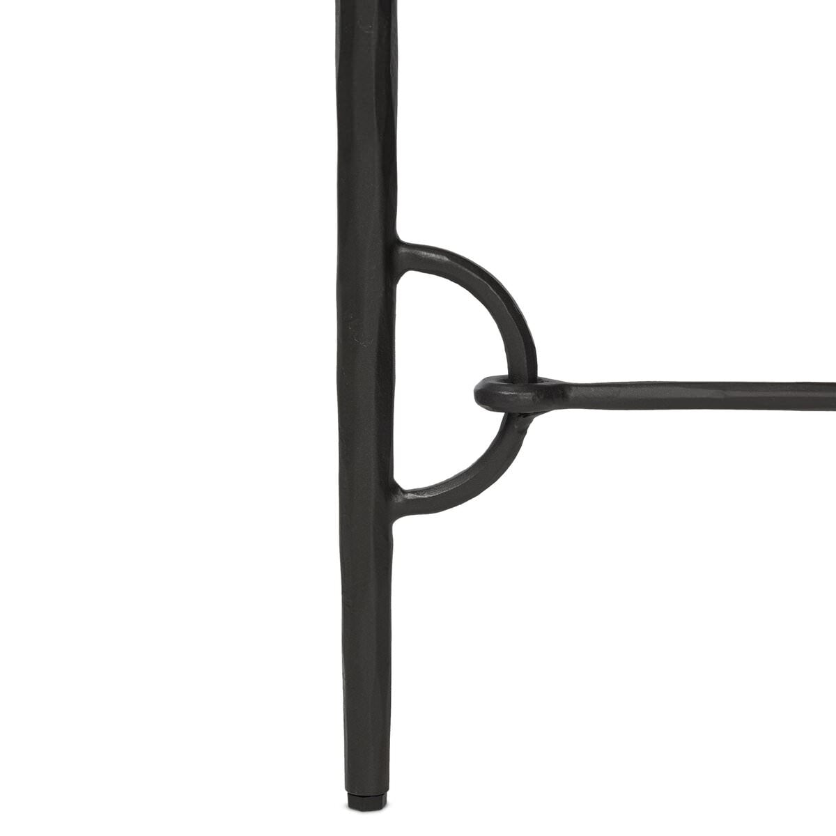 Table de chevet Babylon de Four Hands en métal martelé