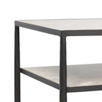 Table de chevet Babylon de Four Hands en métal martelé