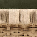 Fauteuil Barwin Four Hands couleur olive du Surrey 