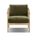 Fauteuil Barwin Four Hands couleur olive du Surrey 