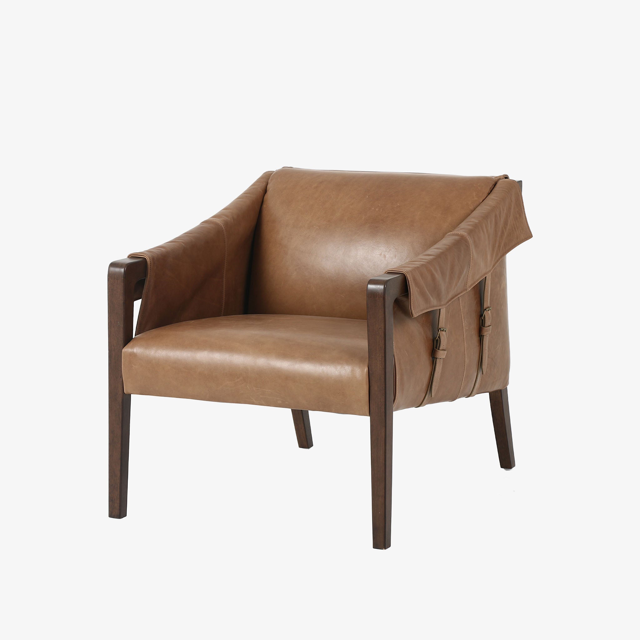 Fauteuil Bauer Four Hands couleur taupe chaud Dakota
