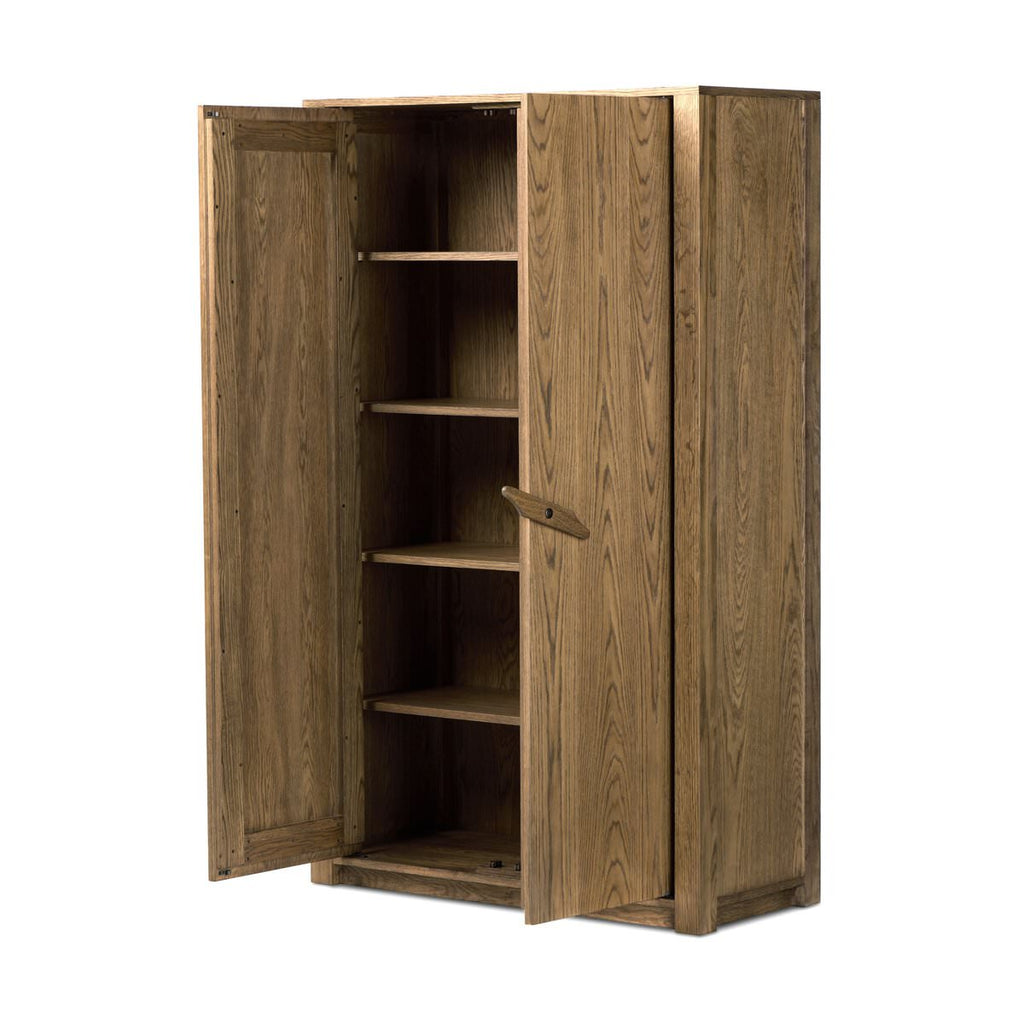 Meuble Bedford Four Hands en placage de chêne naturel chaleureux