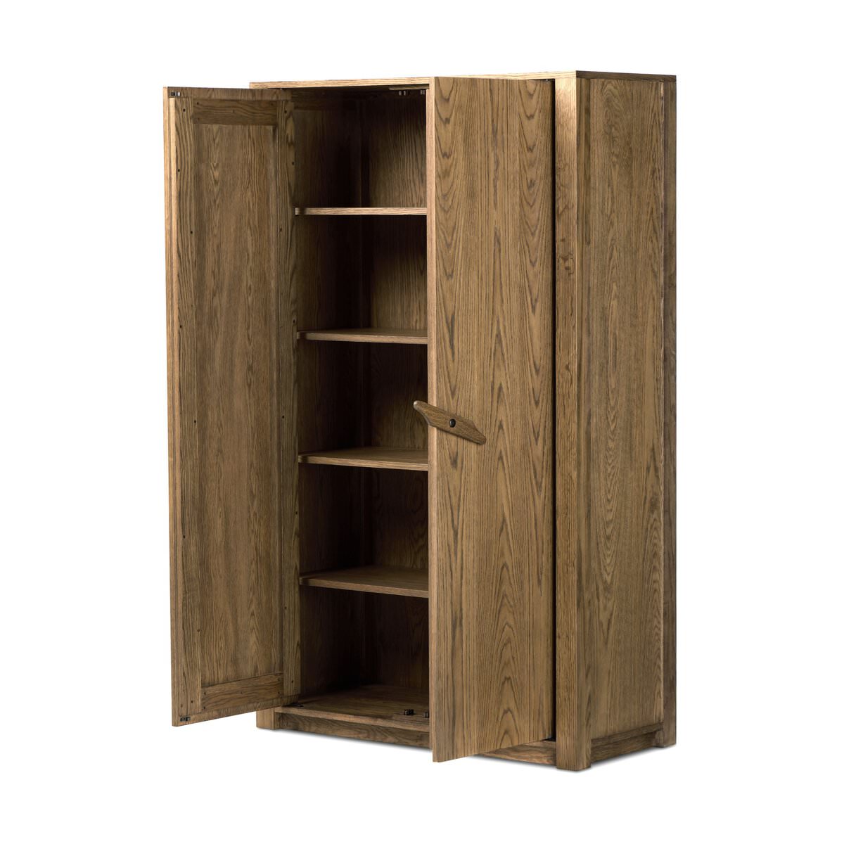 Meuble Bedford Four Hands en placage de chêne naturel chaleureux