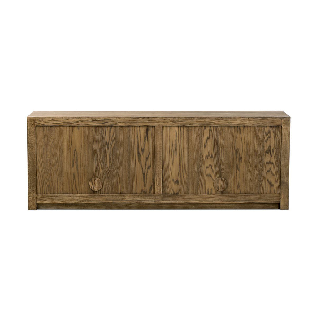 Meuble TV Bedford de Four Hands en placage chêne naturel chaleureux