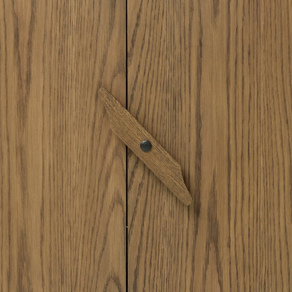 Meuble TV Bedford de Four Hands en placage chêne naturel chaleureux