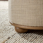 Pouf Bilbury Four Hands couleur sable saxon