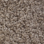 Pouf Bilbury de Four Hands en peau de mouton retournée taupe