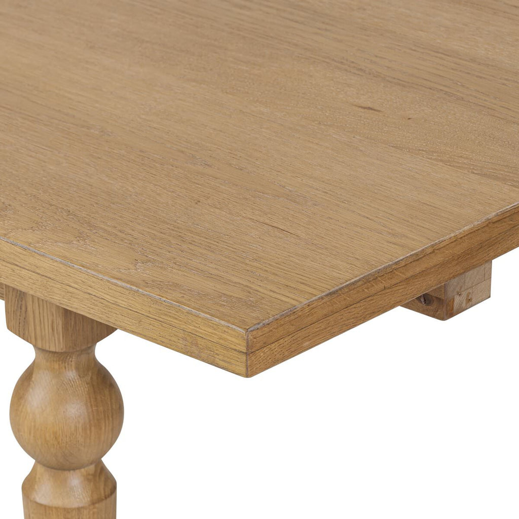 Table de salle à manger ovale extensible Four Hands Blinn 88-127 en placage chêne vieilli