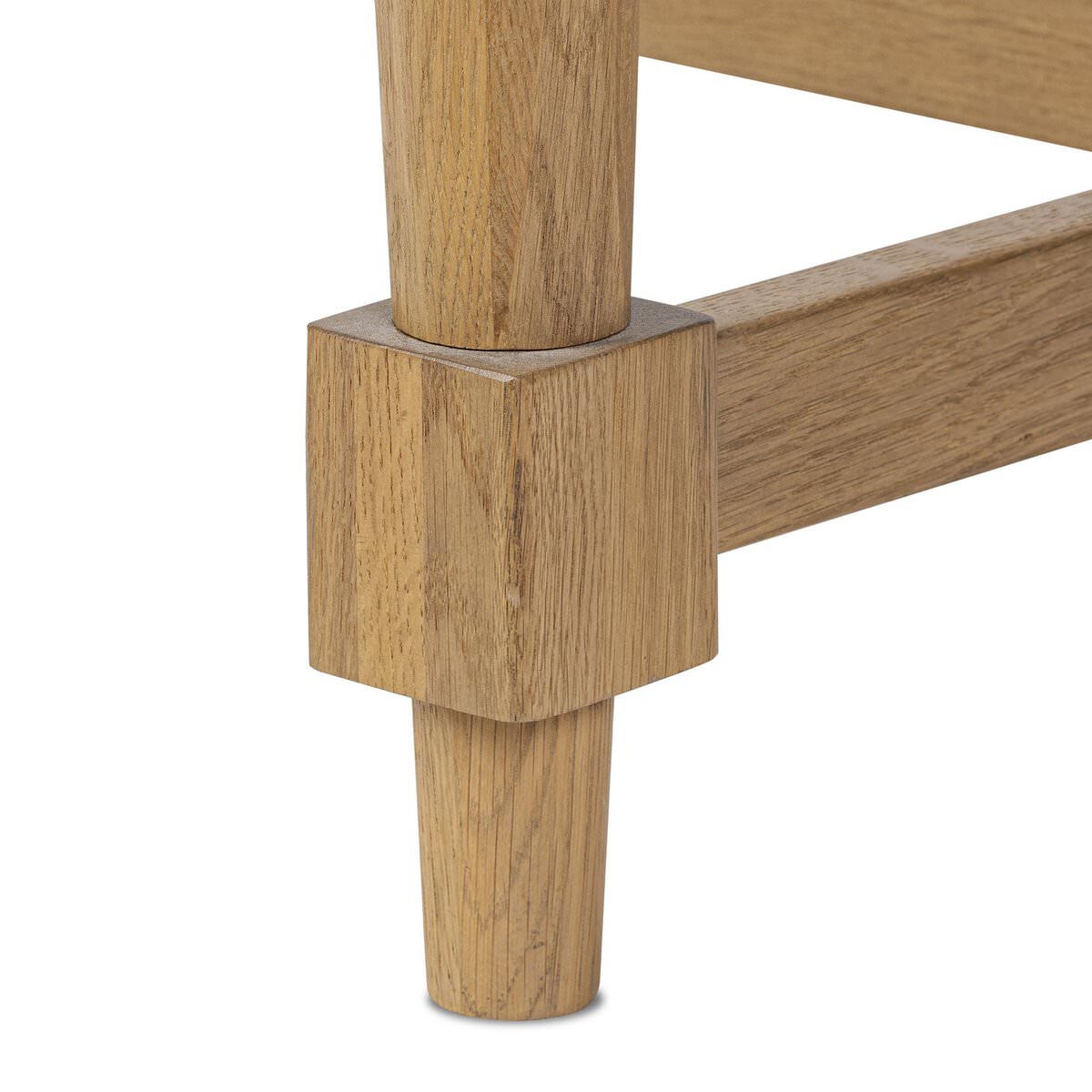 Table de salle à manger ovale extensible Four Hands Blinn 88-127 en placage chêne vieilli