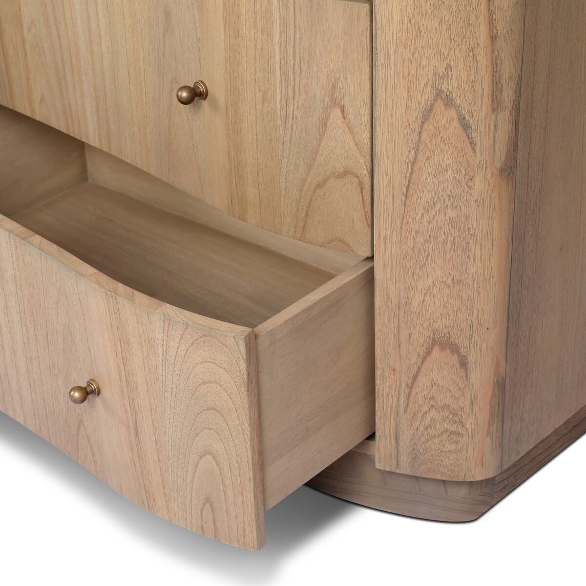 Commode à 6 tiroirs Four Hands Boa en placage Sandy Mindi