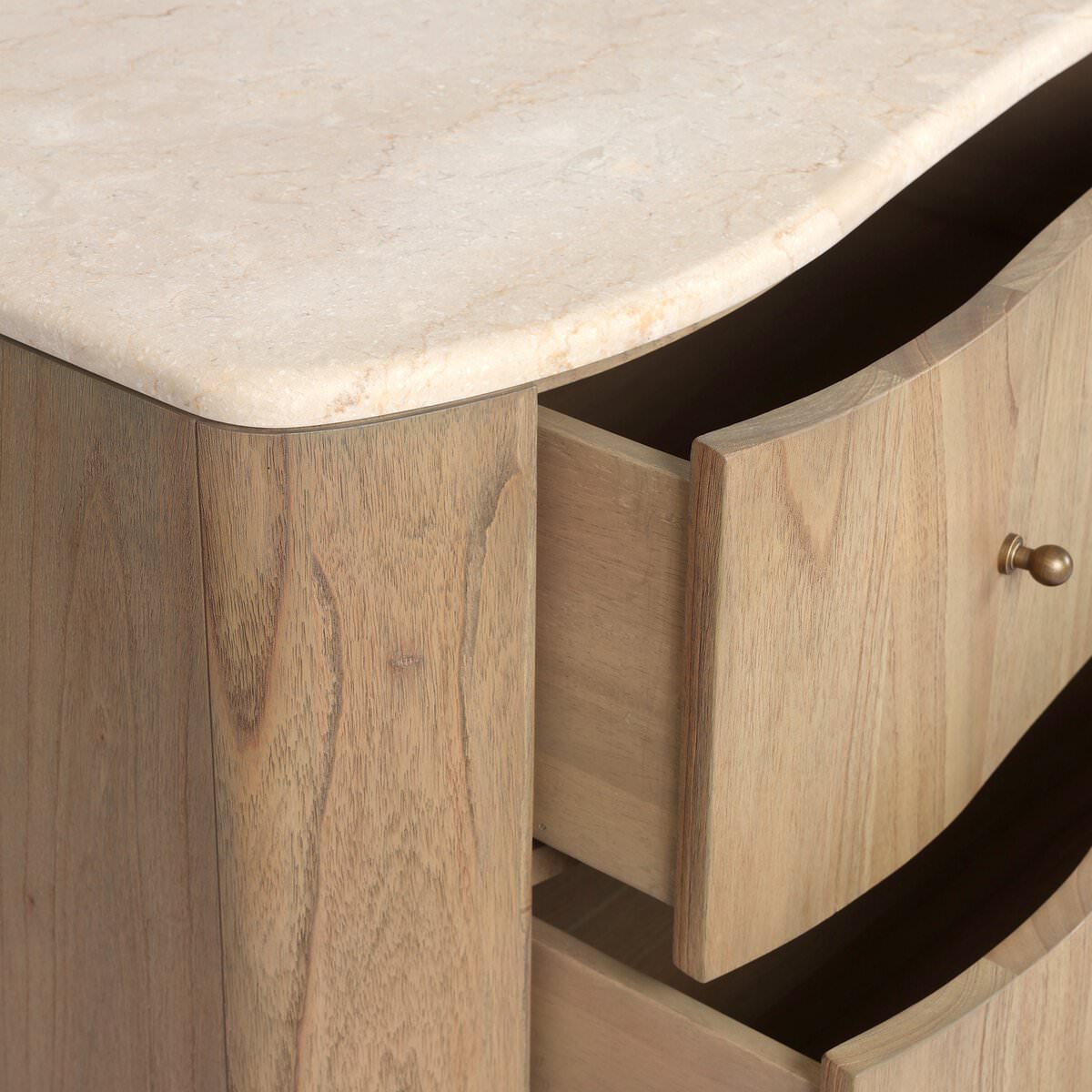 Commode à 6 tiroirs Four Hands Boa en placage Sandy Mindi