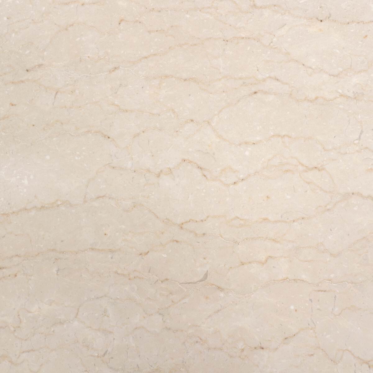 Table de chevet Four Hands Boa en marbre crème