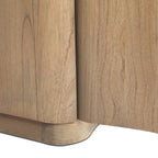 Table de chevet Four Hands Boa en marbre crème