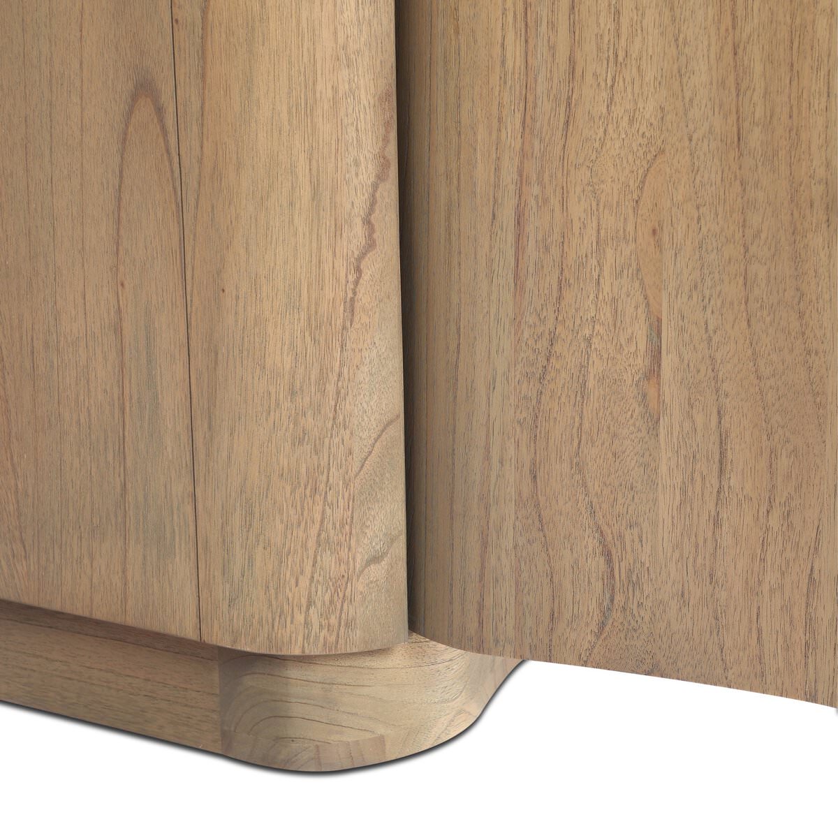 Table de chevet Four Hands Boa en marbre crème