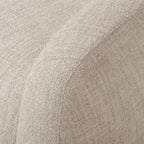 Fauteuil pivotant Four Hands Channing couleur crème Yuma