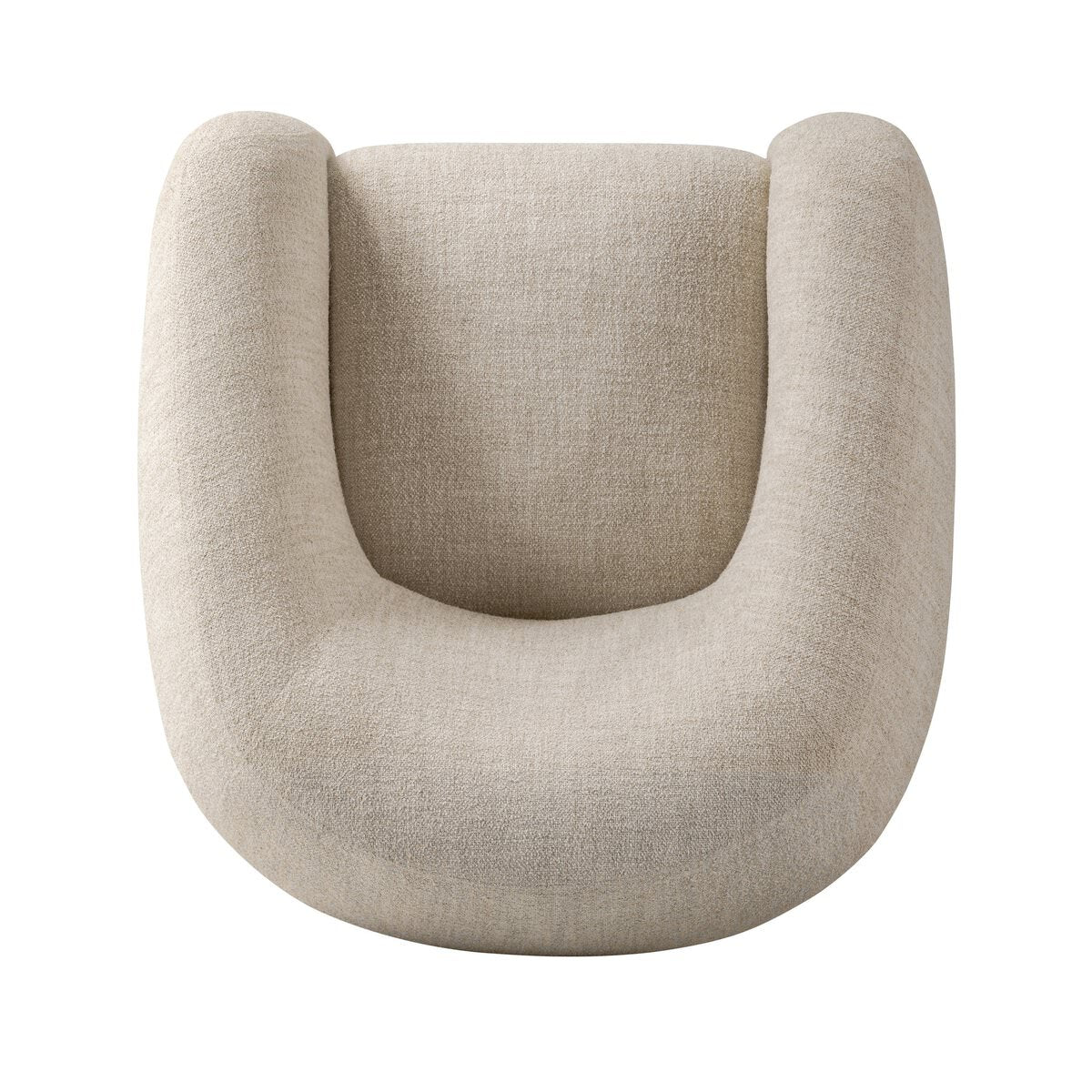 Fauteuil pivotant Four Hands Channing couleur crème Yuma