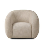 Fauteuil pivotant Four Hands Channing couleur crème Yuma