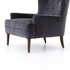 Fauteuil Clermont Four Hands en velours vieilli anthracite