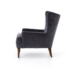 Fauteuil Clermont Four Hands en velours vieilli anthracite