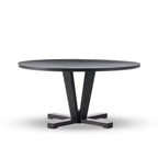 Table de salle à manger ronde Four Hands Cobain 60, finition noire