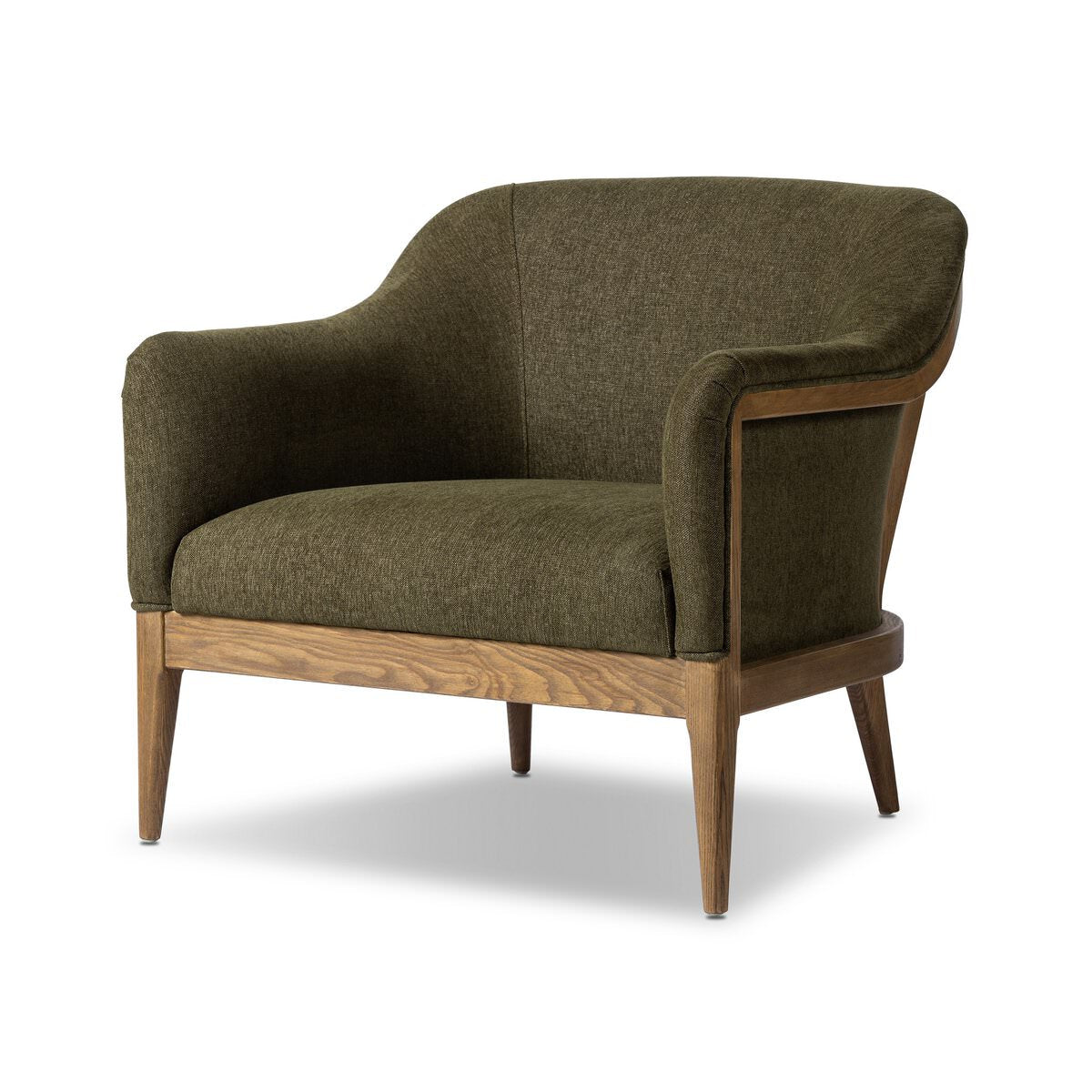 Fauteuil Colston Four Hands couleur Sutton Olive 