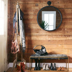 Miroir Four Hands Cru grand format en bronze vieilli