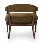 Fauteuil Dane Four Hands en nubuck mousse Cottswald