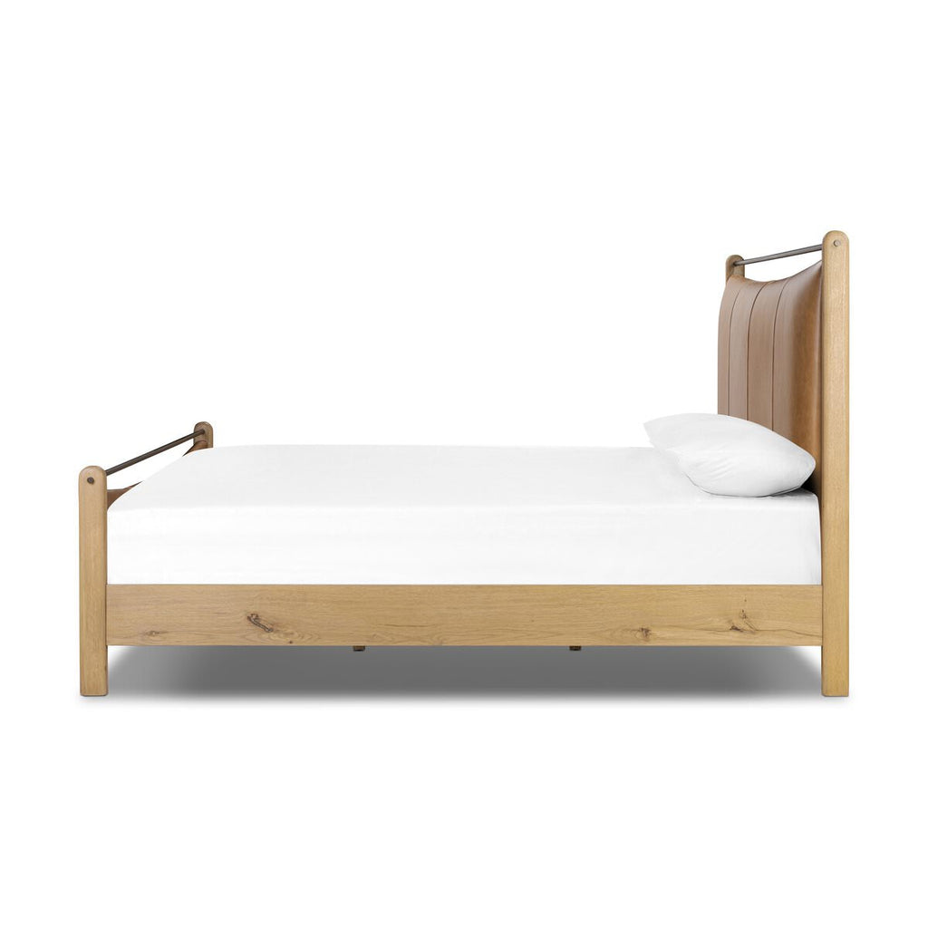 Lit Dina Four Hands en châtaignier de Sonoma, King