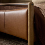 Lit Dina Four Hands en châtaignier Sonoma, format Queen