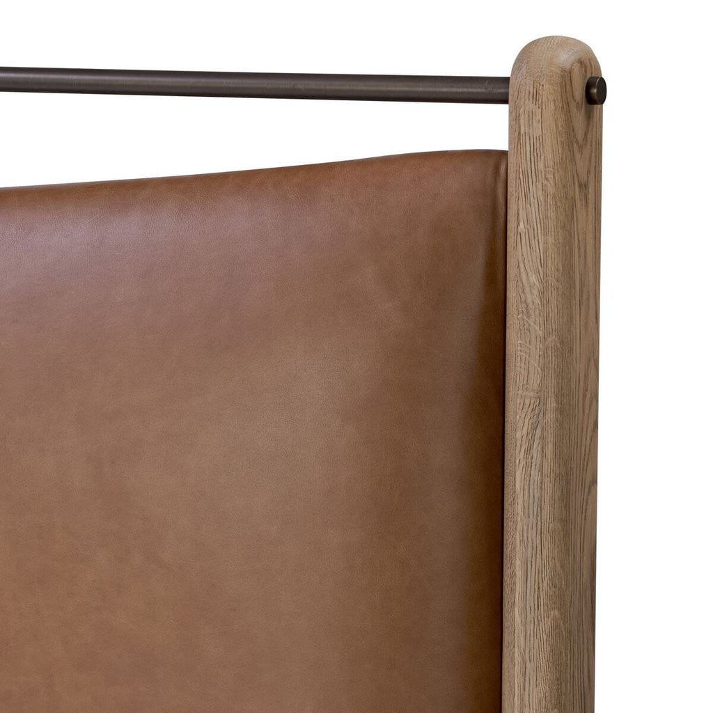 Lit Dina Four Hands en châtaignier de Sonoma, King