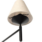 Lustre linéaire Dodie à quatre mains, noir de jais