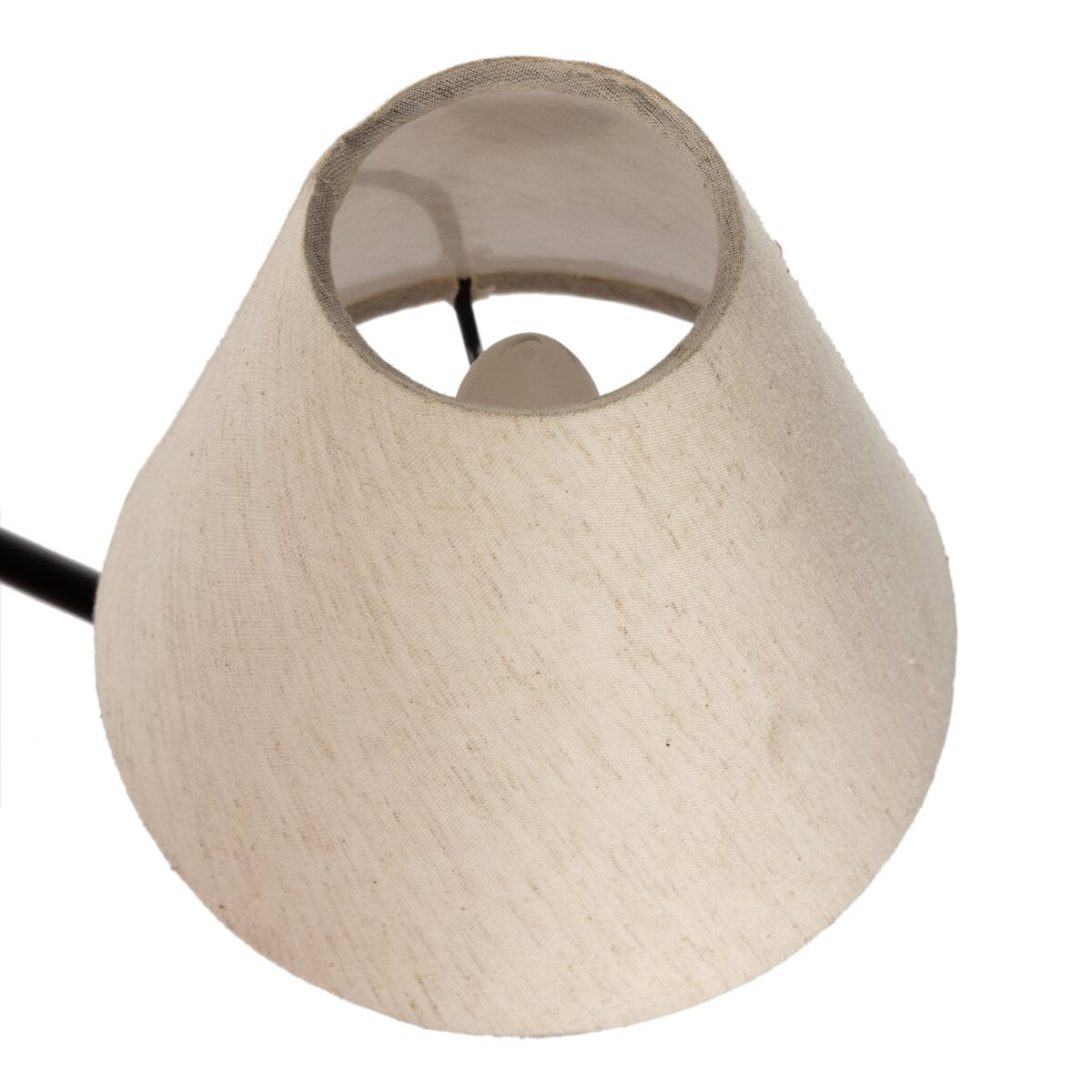 Lustre linéaire Dodie à quatre mains, noir de jais