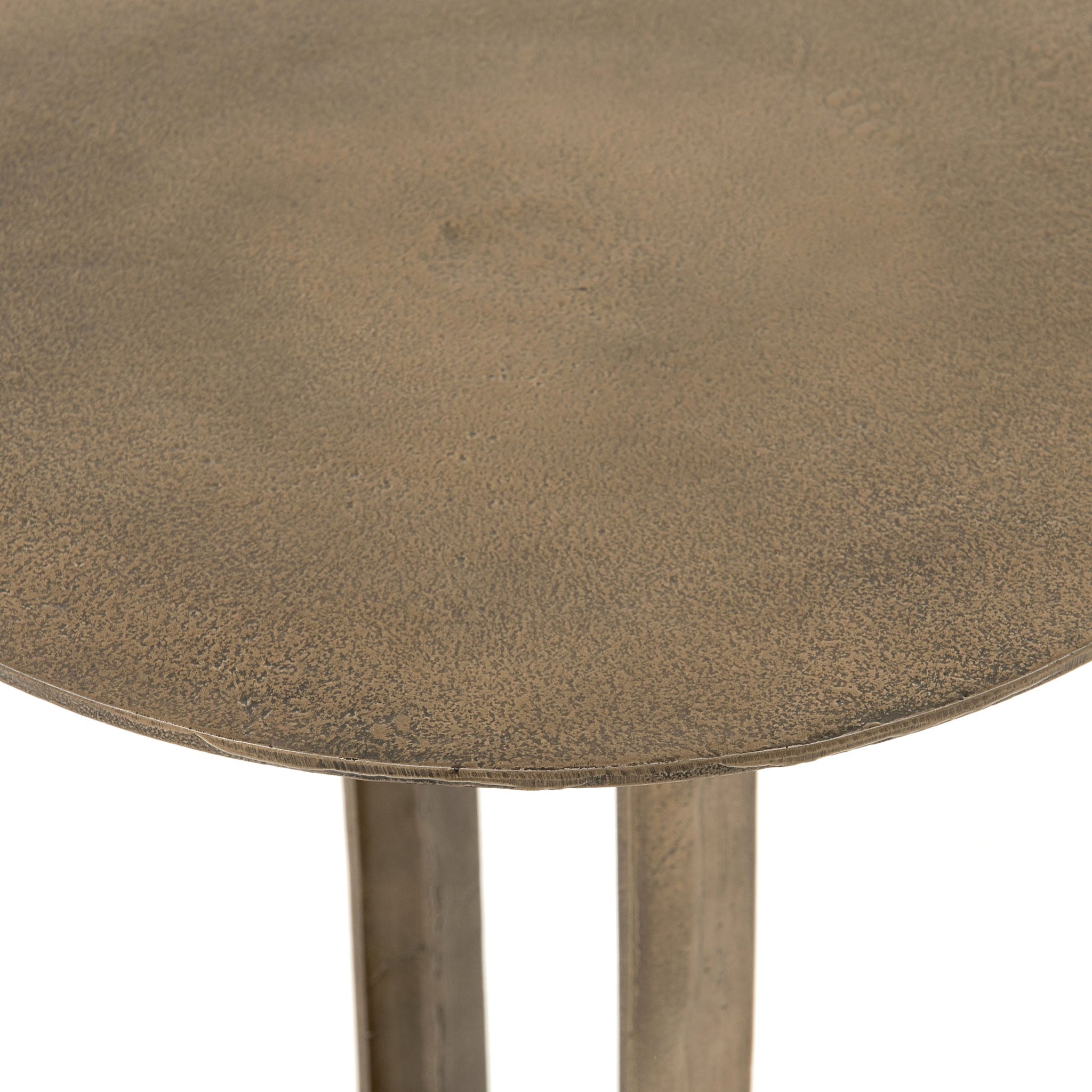 Table d'appoint Douglas Four Hands en bronze vieilli