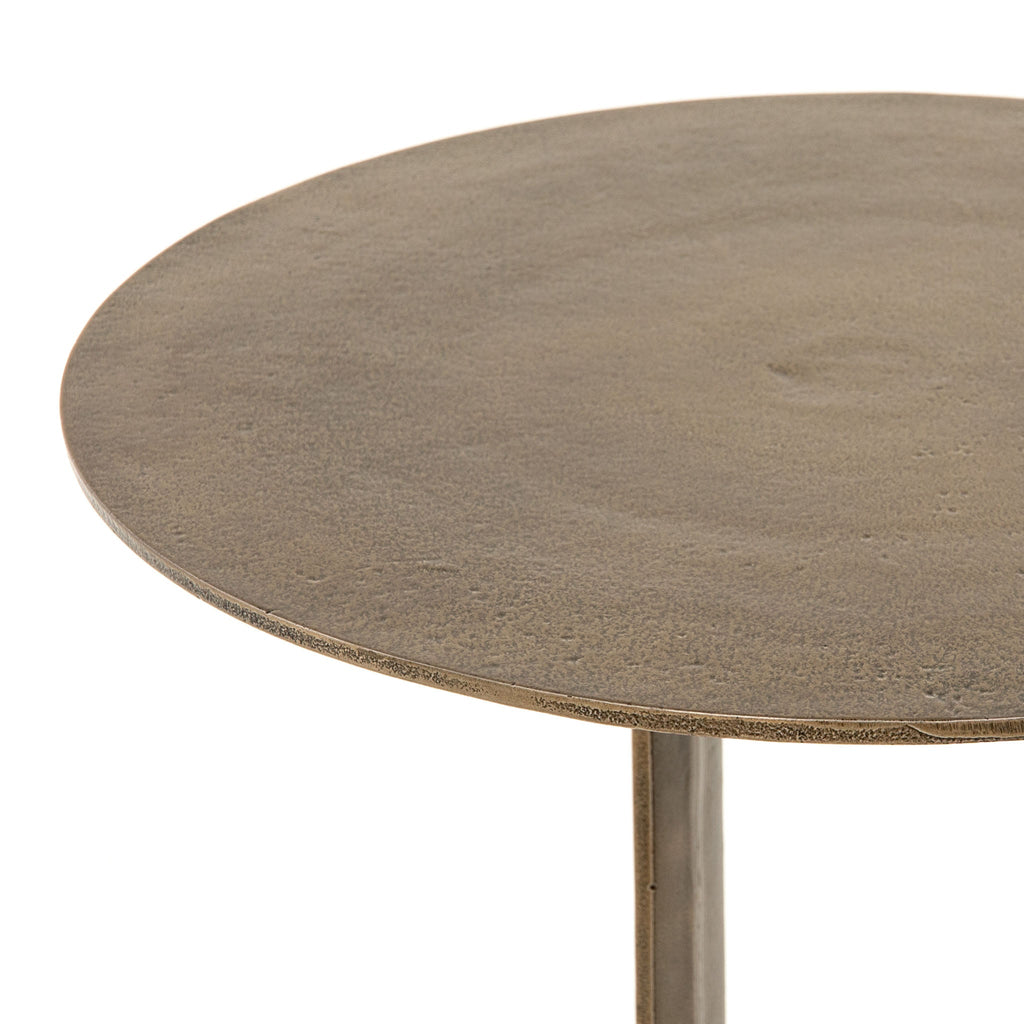 Table d'appoint Douglas Four Hands en bronze vieilli