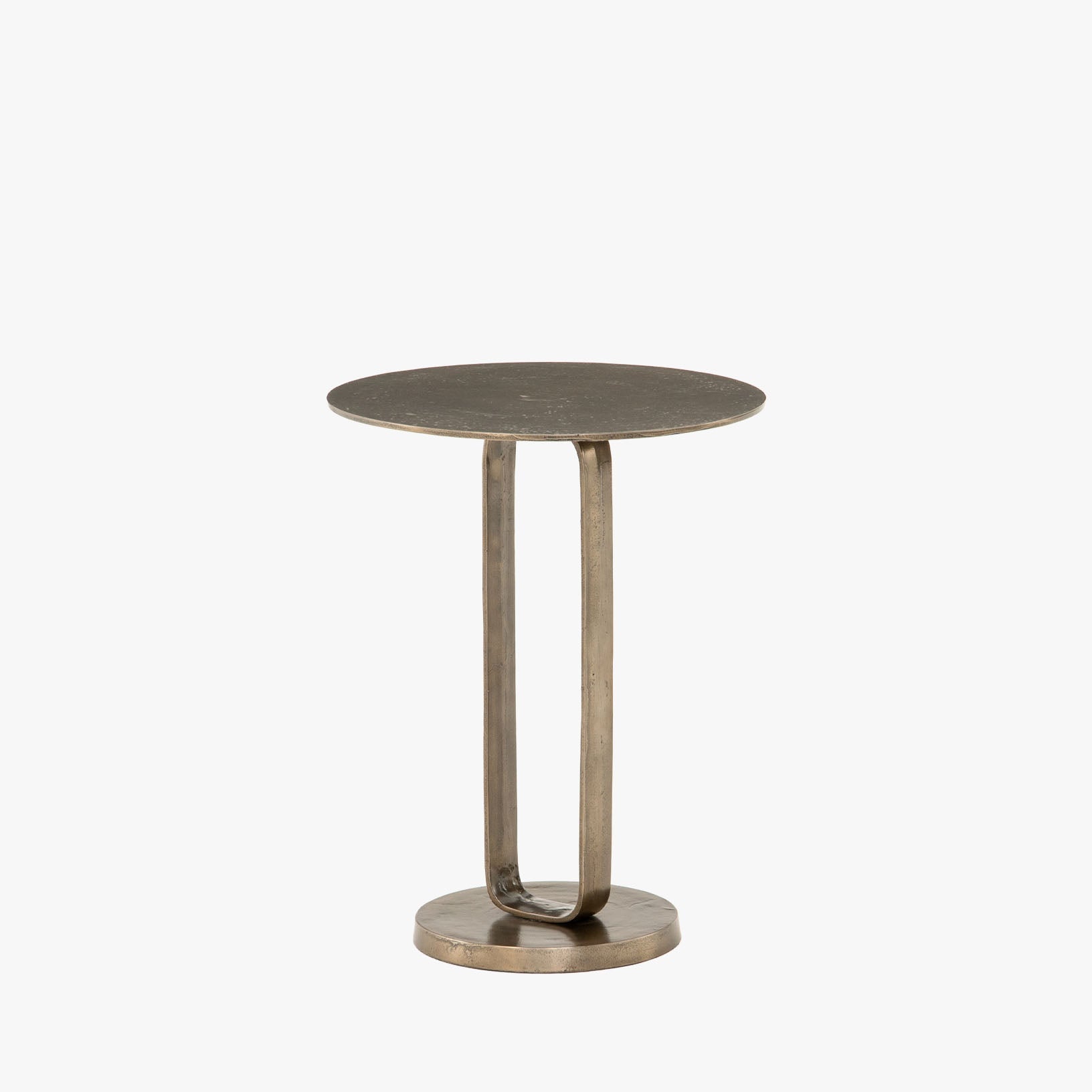 Table d'appoint Douglas Four Hands en bronze vieilli