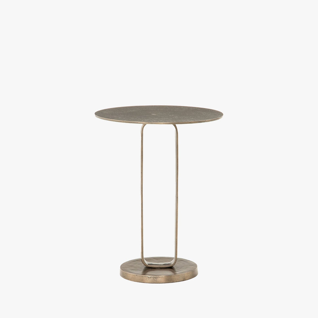 Table d'appoint Douglas Four Hands en bronze vieilli