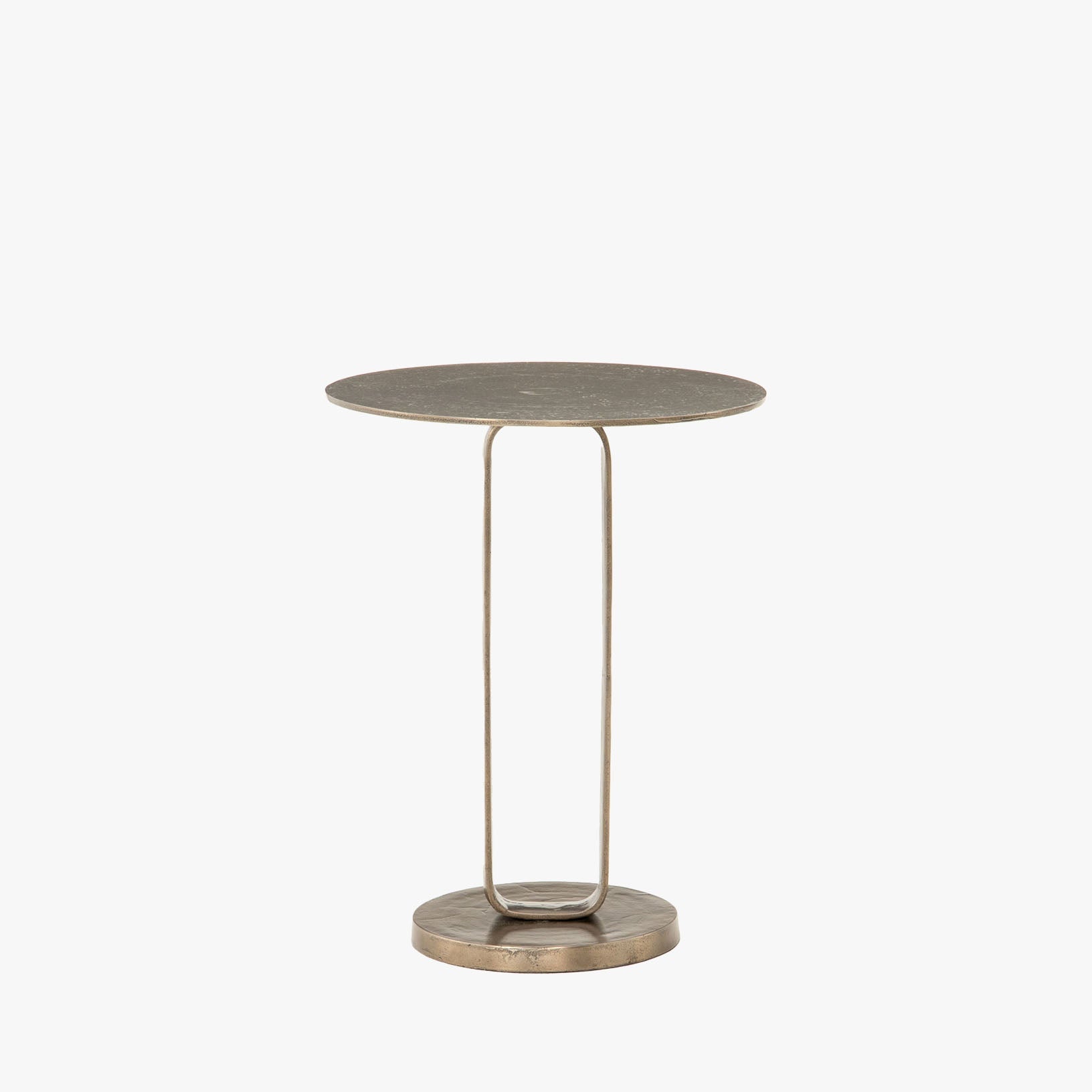 Table d'appoint Douglas Four Hands en bronze vieilli