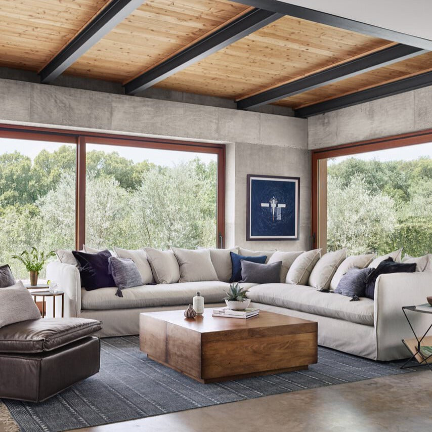 Table basse de rangement Duncan de Four Hands en bois fruitier recyclé