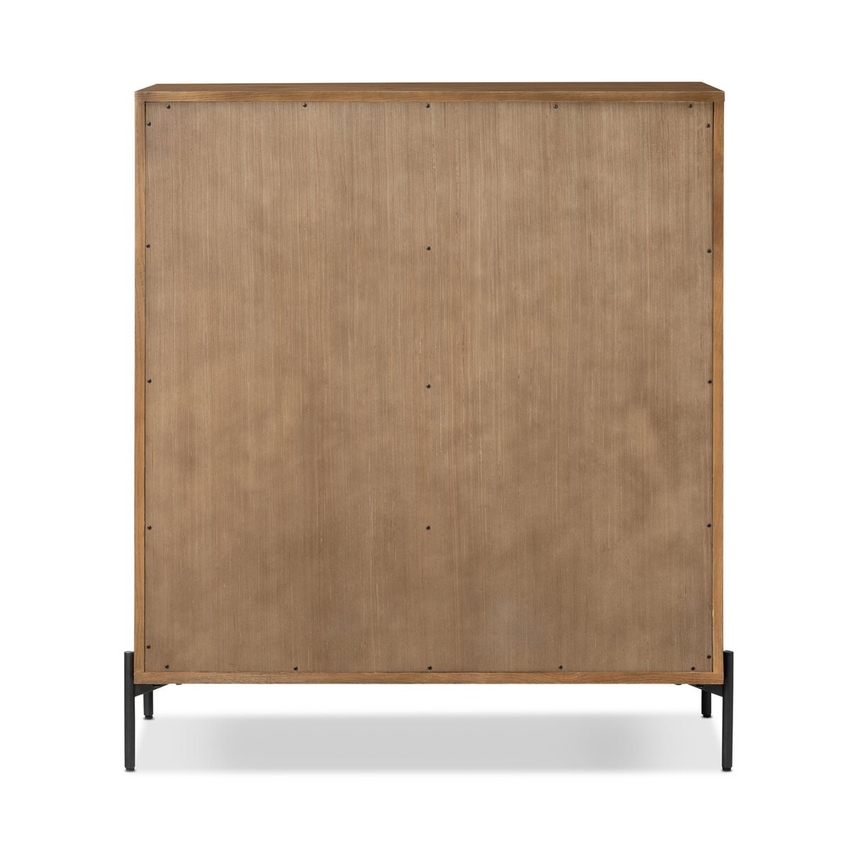 Commode Four Hands Eaton à 5 tiroirs en résine chêne ambré