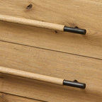 Table de chevet Four Hands Eden en placage de chêne fumé vieilli