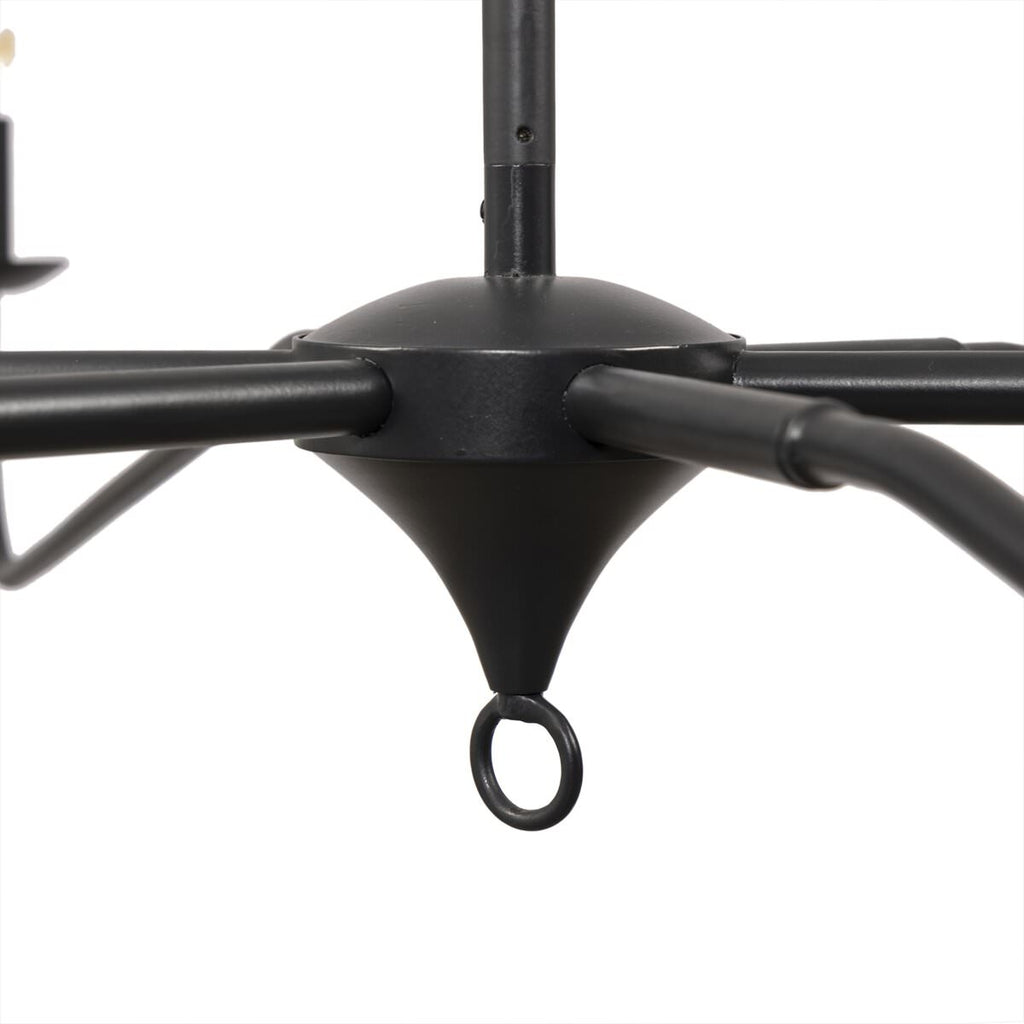 Lustre Edlyn à quatre bras en fer vieilli