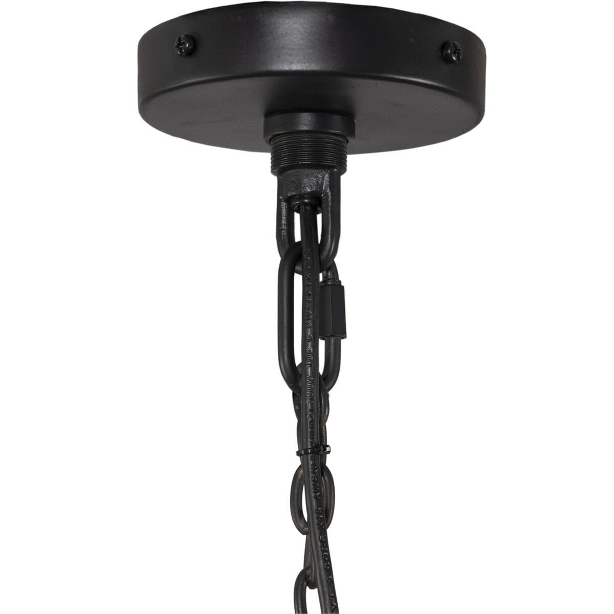 Lustre Edlyn à quatre bras en fer vieilli