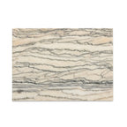 Table de chevet Four Hands Eisen en marbre blanc ondulé