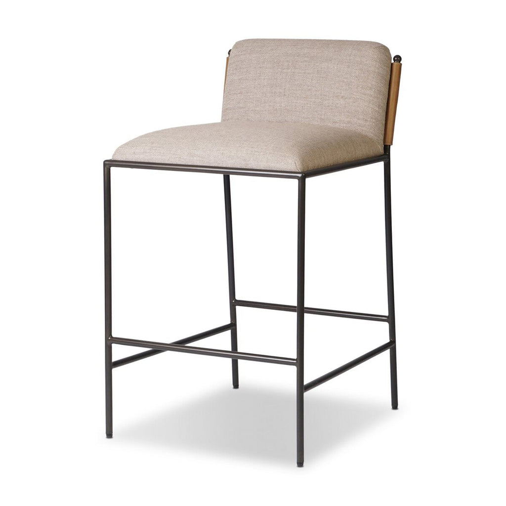 Tabouret de bar Four Hands Elba couleur blé Alcala