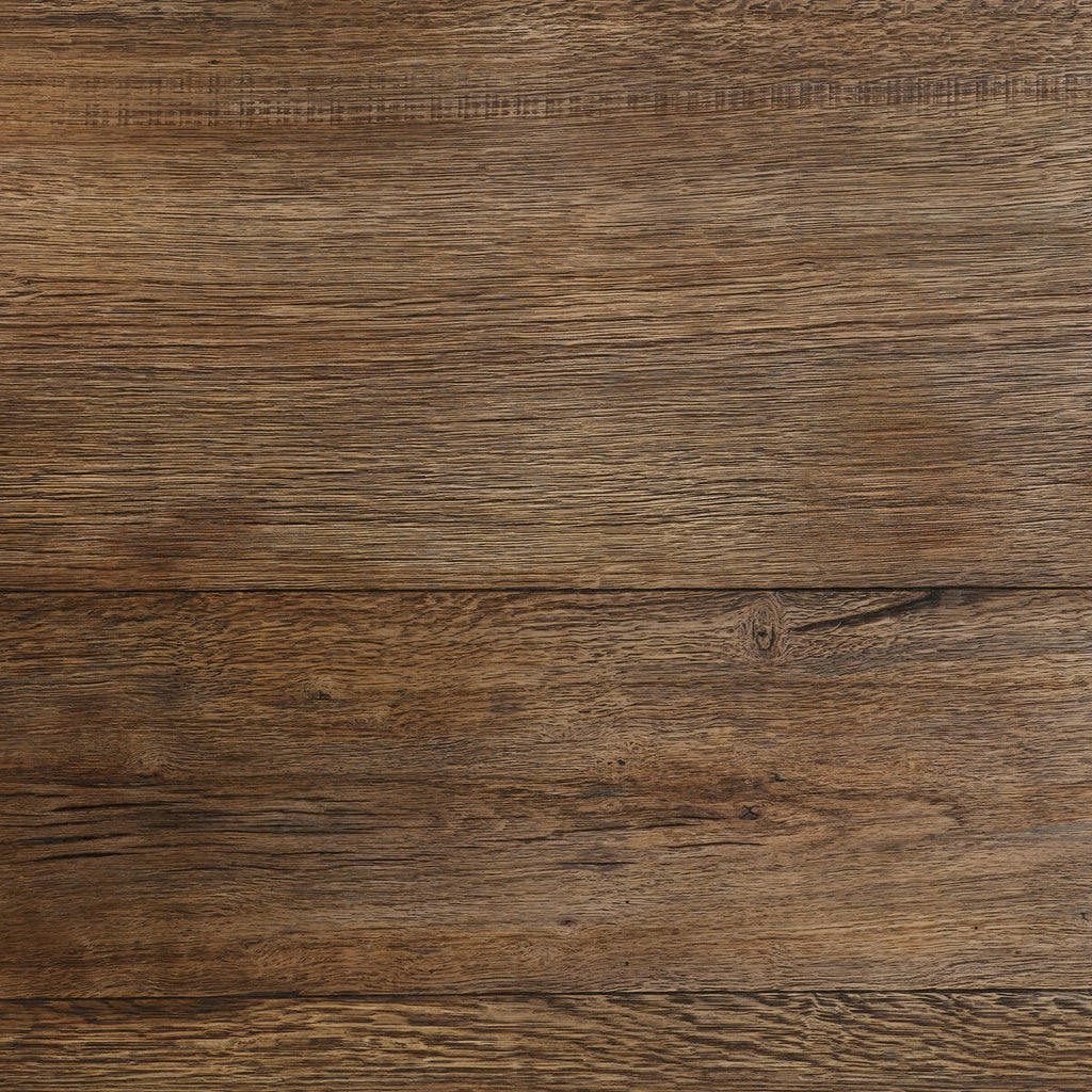 Table basse Four Hands Elio petit modèle en chêne blanchi brûlé