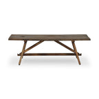 Table basse Four Hands Elio petit modèle en chêne blanchi brûlé