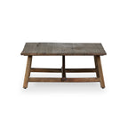 Table basse Four Hands Elio petit modèle en chêne blanchi brûlé