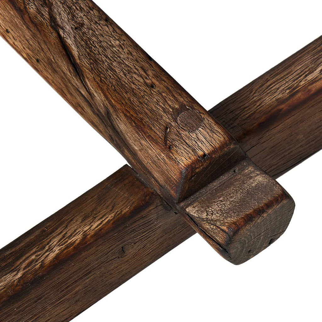 Table d'appoint Four Hands Elio en chêne blanchi brûlé