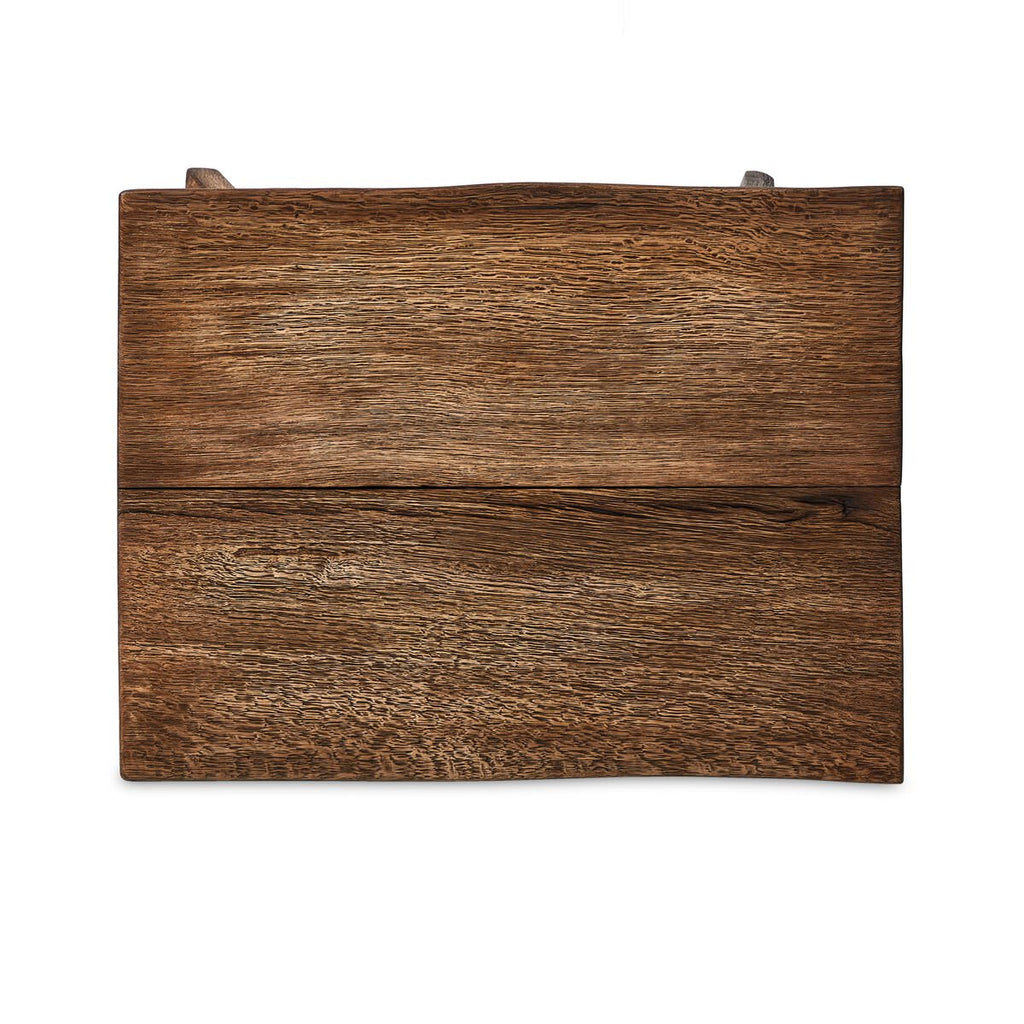 Table d'appoint Four Hands Elio en chêne blanchi brûlé